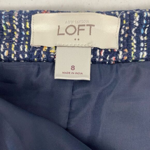 Loft Tweed Skirt with Front Pockets size 8 - Picture 3 of 6